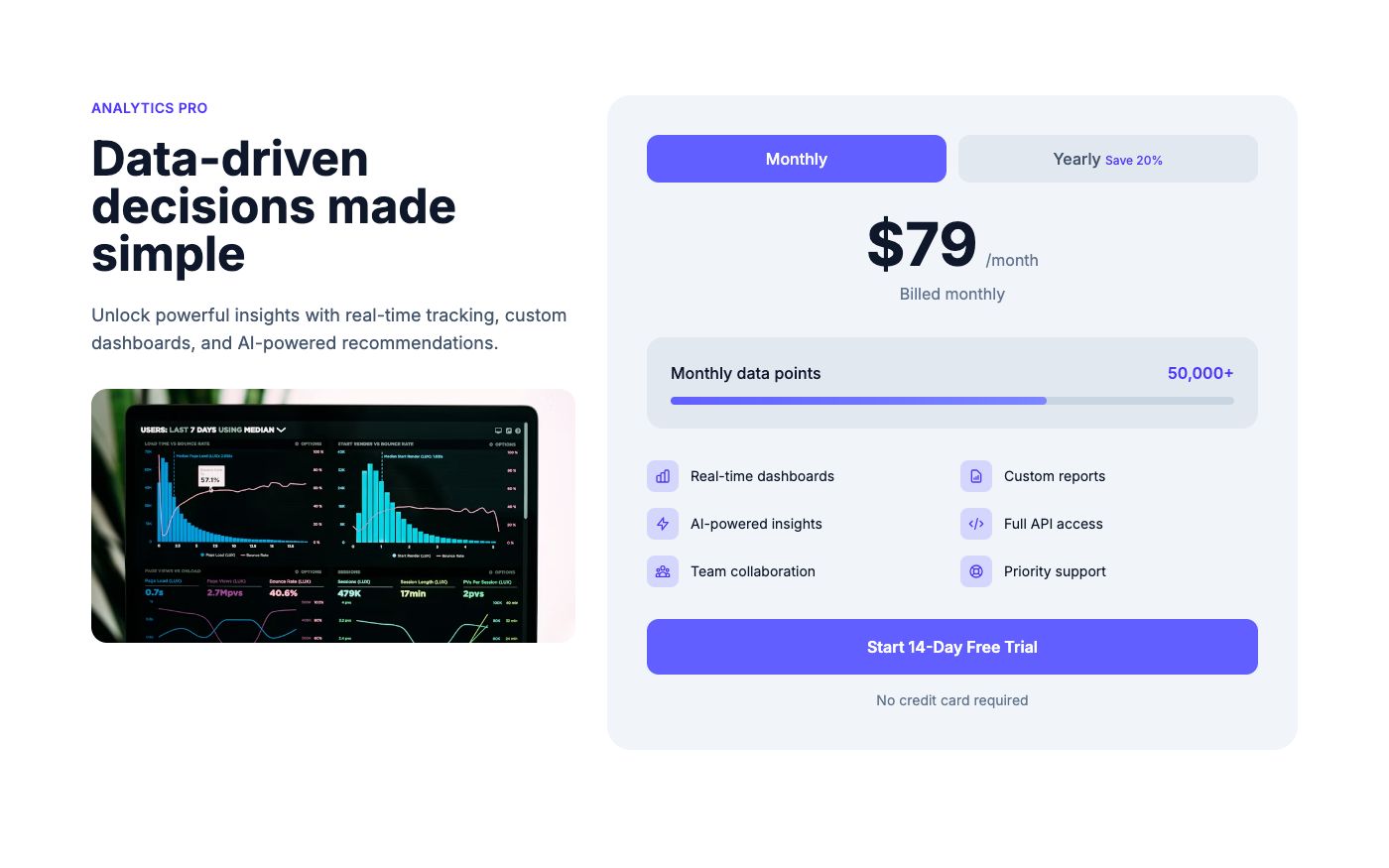 Single plan pricing