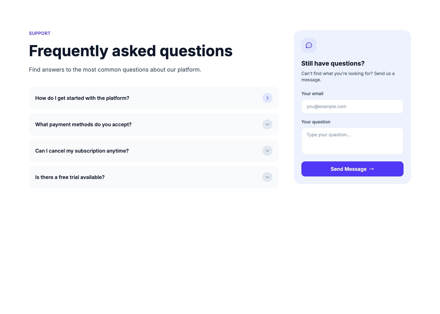 Faq Accordion Contact Form F22 preview