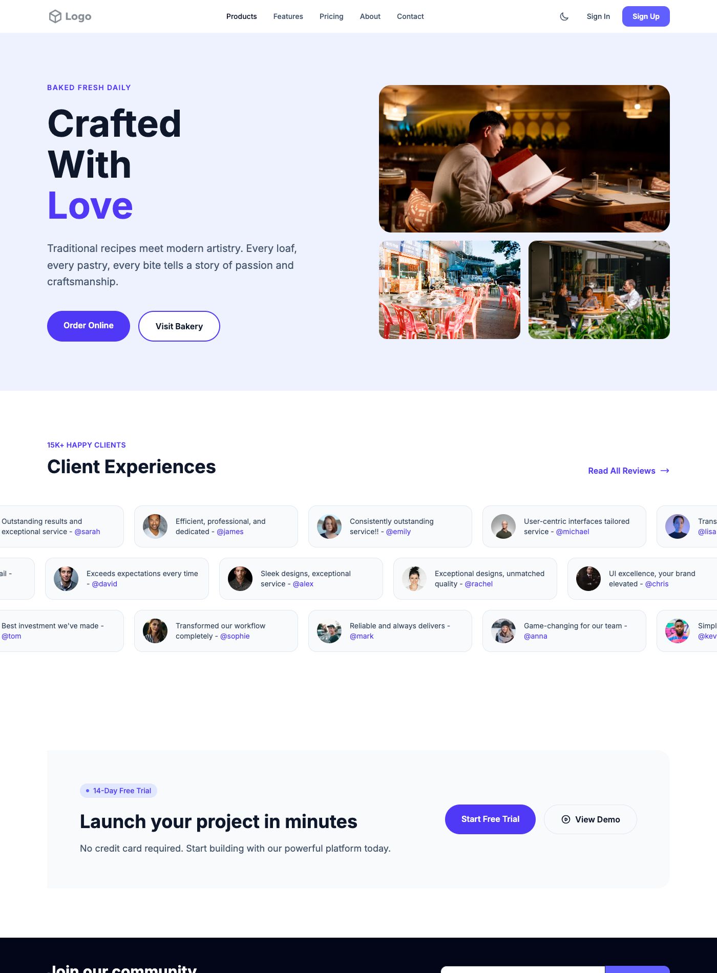 Casual Restaurant Template
